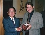 A Taipei, avec Mr Chen Shui Bian, prsident de la Rpublique de Tawan (2001)