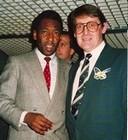  Londres, avec le Roi Pel, footballeur de lgende (2 dc. 1987)